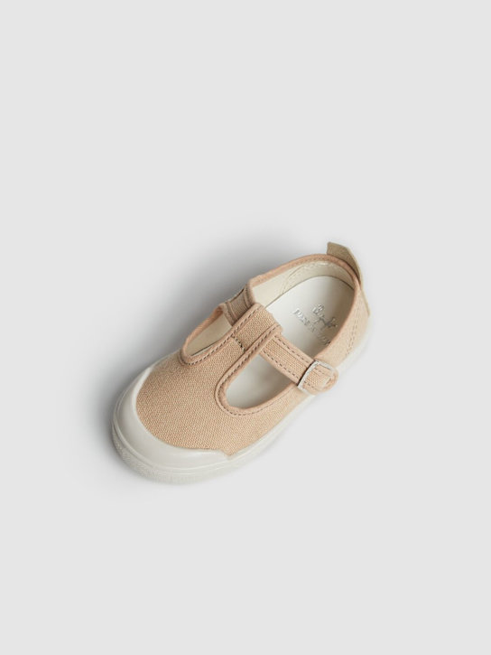 Il Gufo: Cotton canvas sandals - Beige - kids-boys_1 | Luisa Via Roma