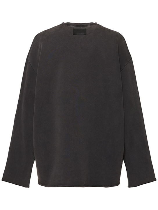 Helmut Lang: Crewneck sweatshirt - Black - men_3 | Luisa Via Roma
