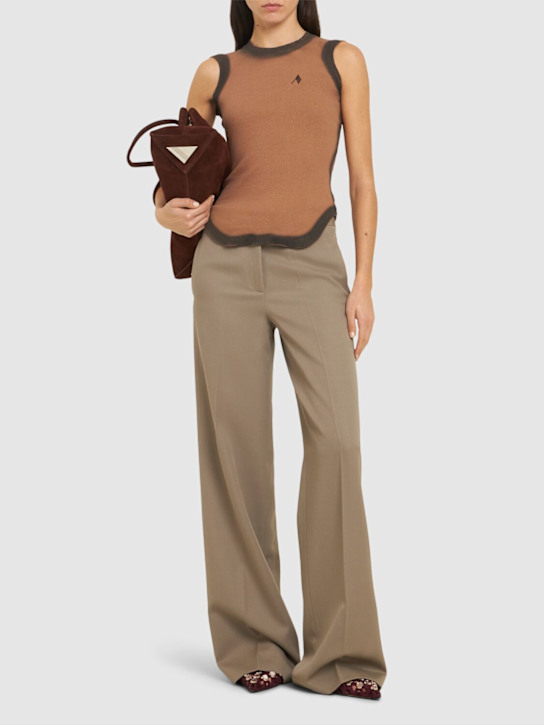 The Attico: Reese cotton jersey tank top - women_1 | Luisa Via Roma