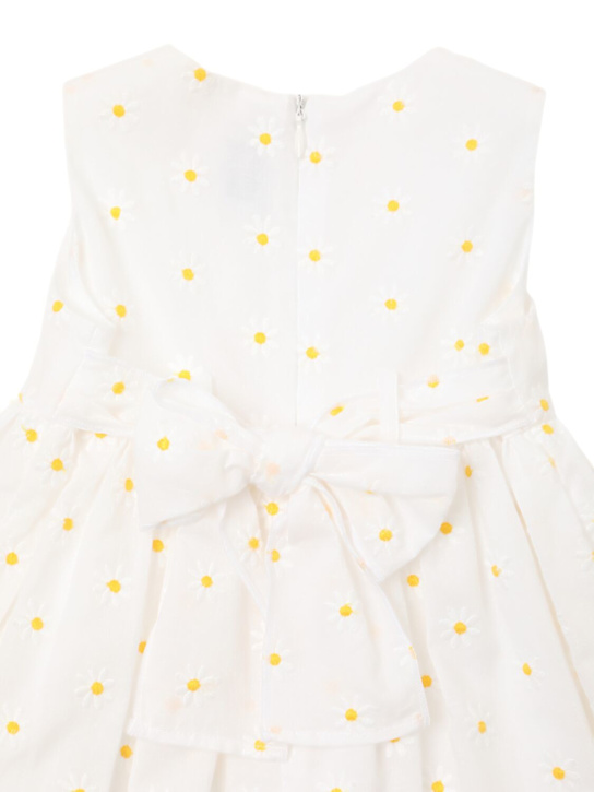 Il Gufo: Vestito Daisy in misto cotone con ricami - Bianco - kids-girls_1 | Luisa Via Roma
