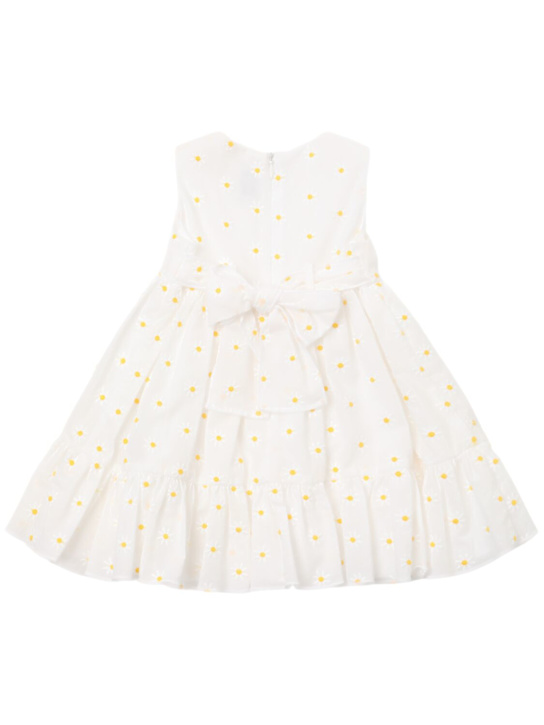 Il Gufo: Vestito Daisy in misto cotone con ricami - Bianco - kids-girls_2 | Luisa Via Roma