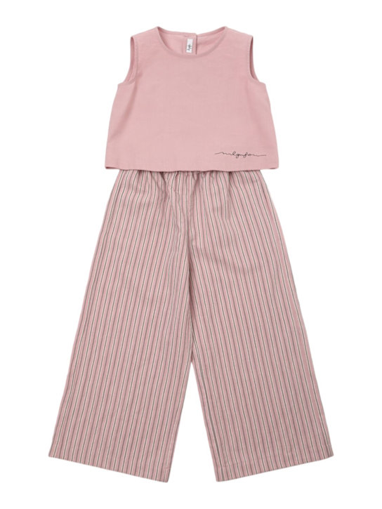 Il Gufo: Viscose blend top & pants - kids-girls_0 | Luisa Via Roma