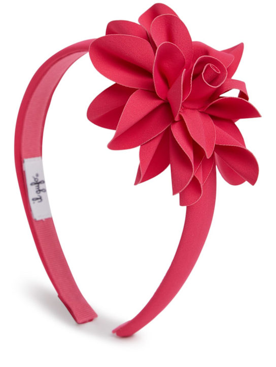 Il Gufo: Lycra headband w/flower - Fuchsia - kids-girls_0 | Luisa Via Roma