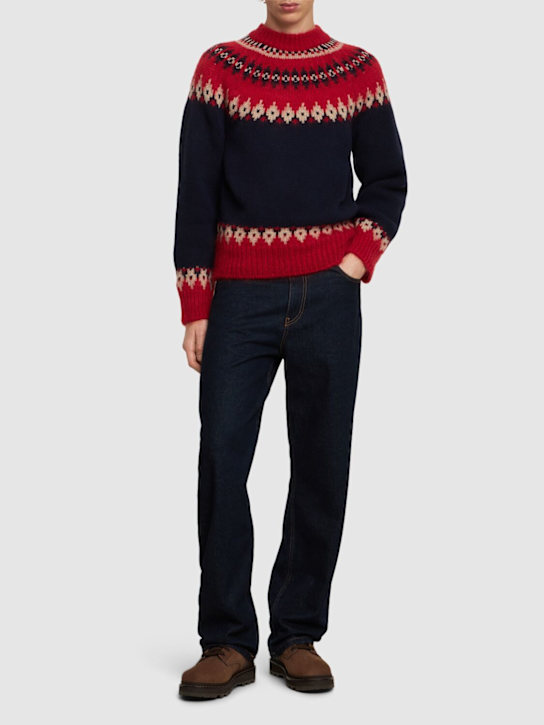 Dsquared2: Wool blend jacquard sweater - men_1 | Luisa Via Roma