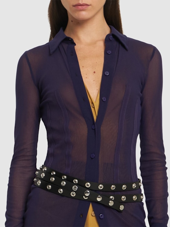 The Attico: スタッズレザーベルト - women_1 | Luisa Via Roma