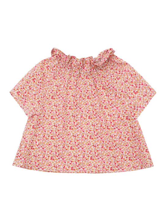 Il Gufo: Camicia in popeline di cotone stampato - kids-girls_0 | Luisa Via Roma