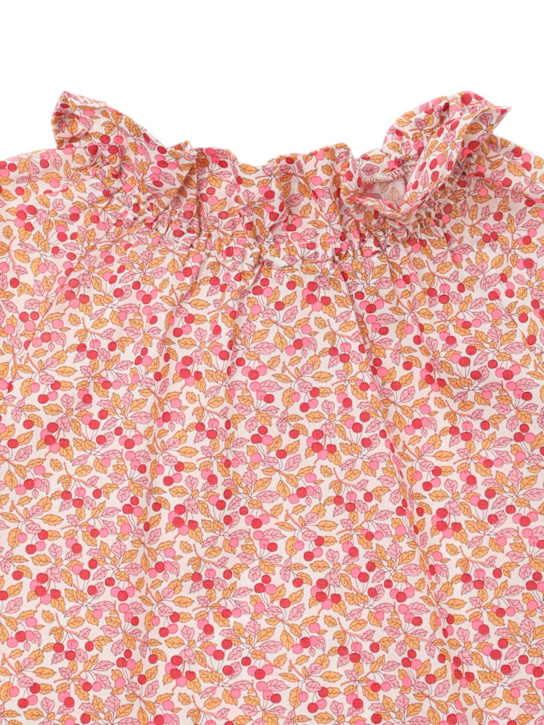 Il Gufo: Camicia in popeline di cotone stampato - kids-girls_1 | Luisa Via Roma