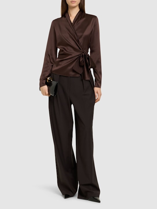 Ralph Lauren Collection: Shea silk charmeuse shirt - women_1 | Luisa Via Roma