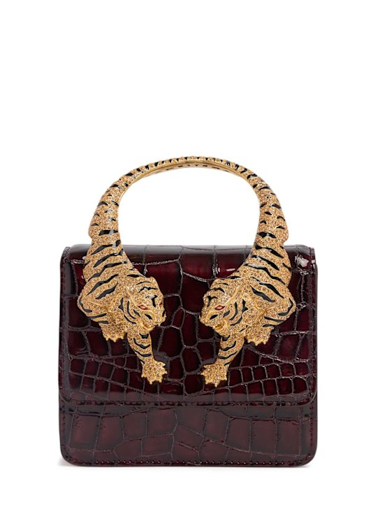 Roberto Cavalli: Small Roar croc embossed bag - women_0 | Luisa Via Roma