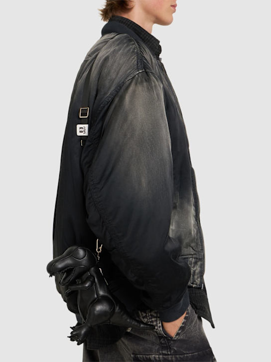 Mihara Yasuhiro: T-Rex leather crossbody bag - men_1 | Luisa Via Roma