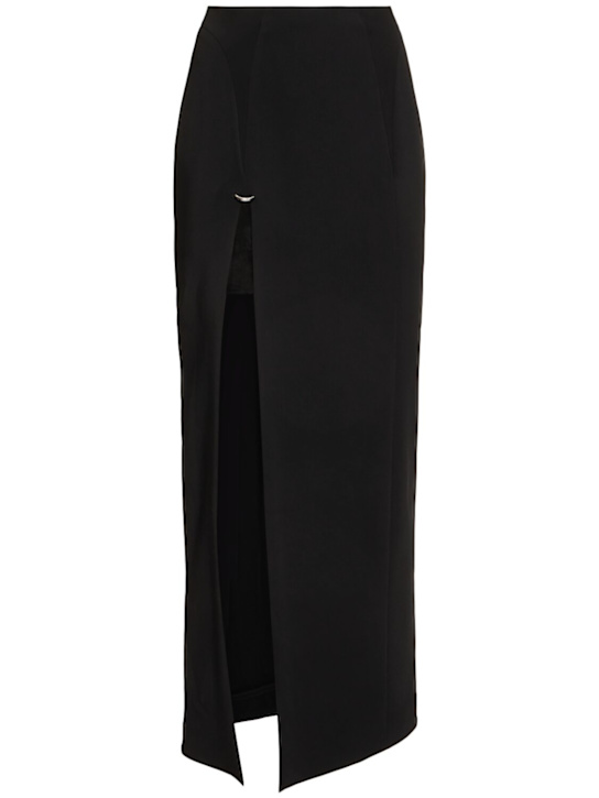 Heavy fluid midi skirt - Thumbnail 1