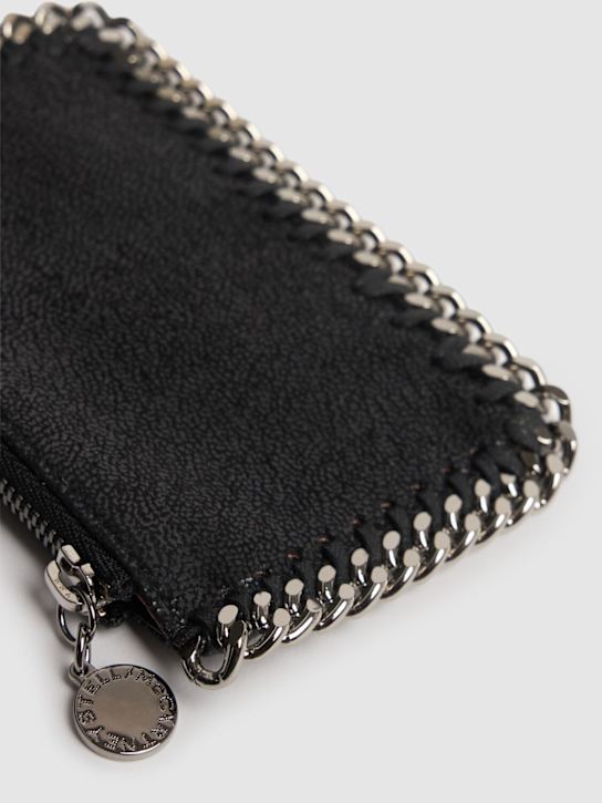 Stella McCartney: Falabella shaggy faux deer card holder - women_1 | Luisa Via Roma