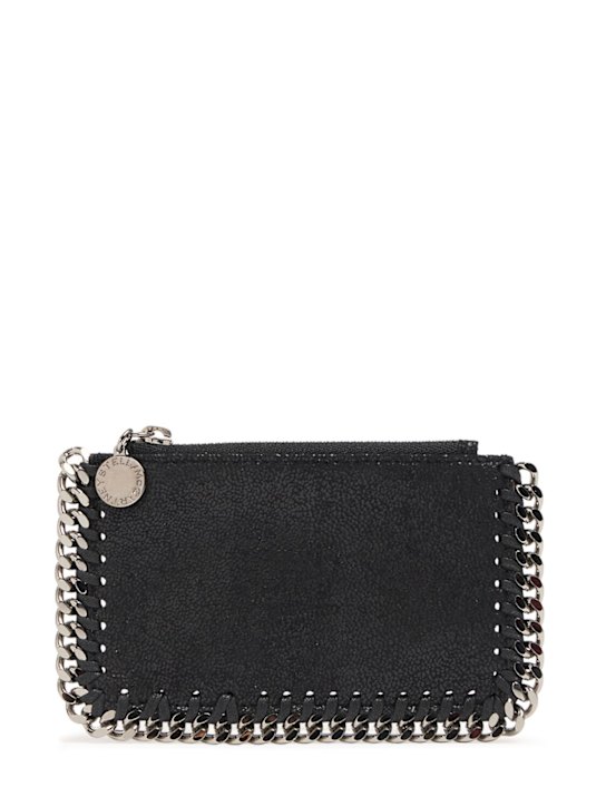 Stella McCartney: Falabella shaggy faux deer card holder - women_0 | Luisa Via Roma