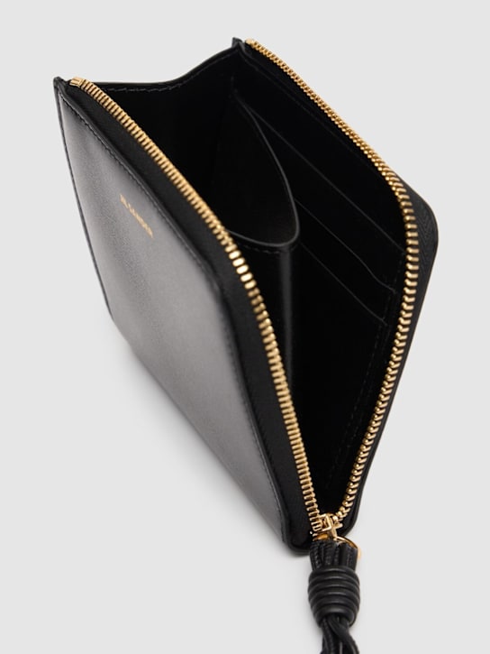 Jil Sander: Porta carte di credito Giro in pelle - women_1 | Luisa Via Roma