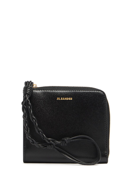 Jil Sander: Porta carte di credito Giro in pelle - women_0 | Luisa Via Roma