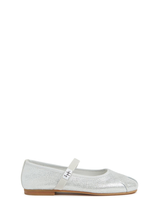 Il Gufo: Leather ballerinas - Silver - kids-girls_0 | Luisa Via Roma