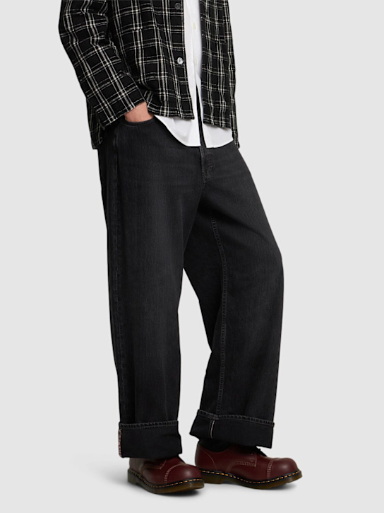 MM6 Maison Margiela: Dr Martens x MM6 8 Eye Steel 1460 boots - men_1 | Luisa Via Roma