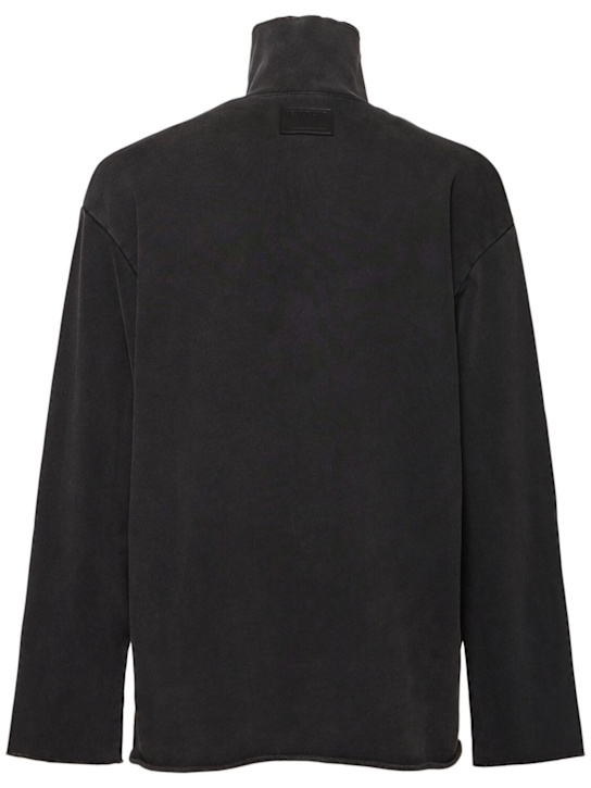 Helmut Lang: Zip-up sweatshirt - Black - men_3 | Luisa Via Roma