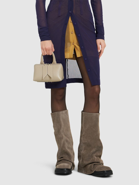 The Attico: Mini Friday grained leather bag - women_1 | Luisa Via Roma