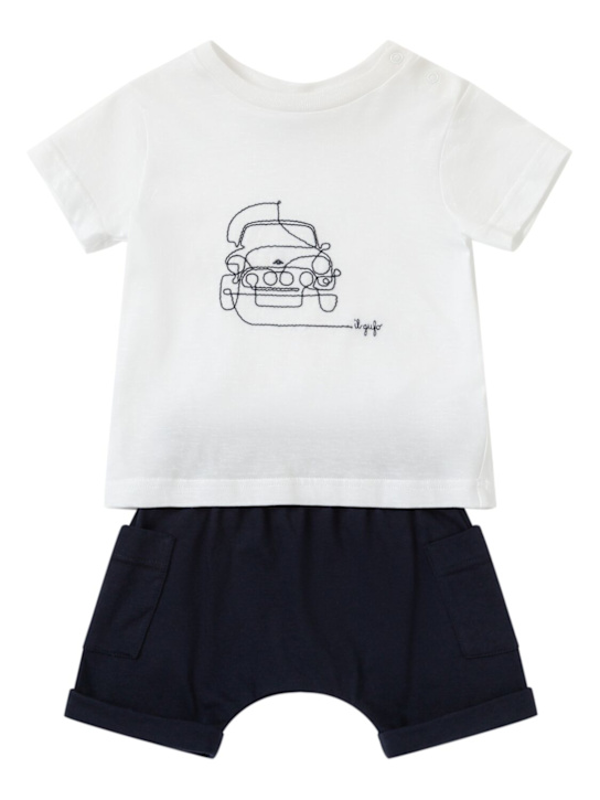 Il Gufo: Cotton jersey t-shirt & shorts - kids-boys_0 | Luisa Via Roma