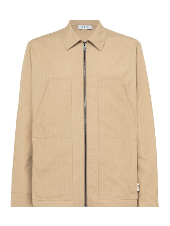 SOTF: 립스탑 워크 재킷 - 카멜 - men_0 | Luisa Via Roma