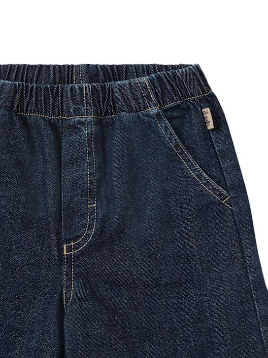 Il Gufo: Stretch cotton denim pants - Blue - kids-boys_1 | Luisa Via Roma