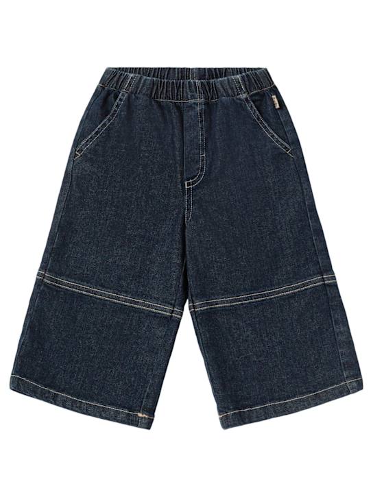 Il Gufo: Stretch cotton denim pants - Blue - kids-boys_0 | Luisa Via Roma