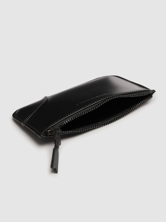 Comme des Garçons Wallet: Busta Very Black in pelle - Nero - men_1 | Luisa Via Roma