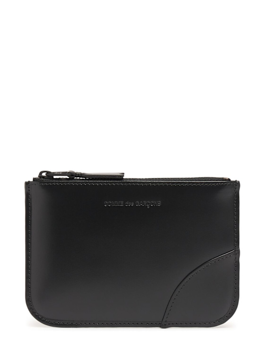 Comme des Garçons Wallet: Busta Very Black in pelle - Nero - men_0 | Luisa Via Roma