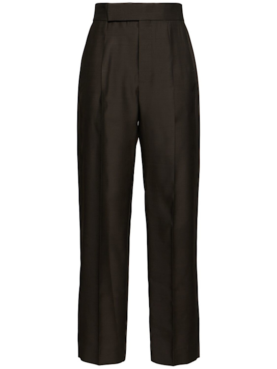 Fear of God: 8tH wool & silk pants - Mocha - men_0 | Luisa Via Roma