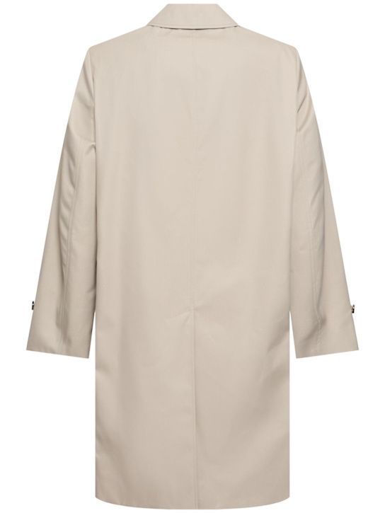 Burberry: Trench in misto cotone - Heron - men_3 | Luisa Via Roma