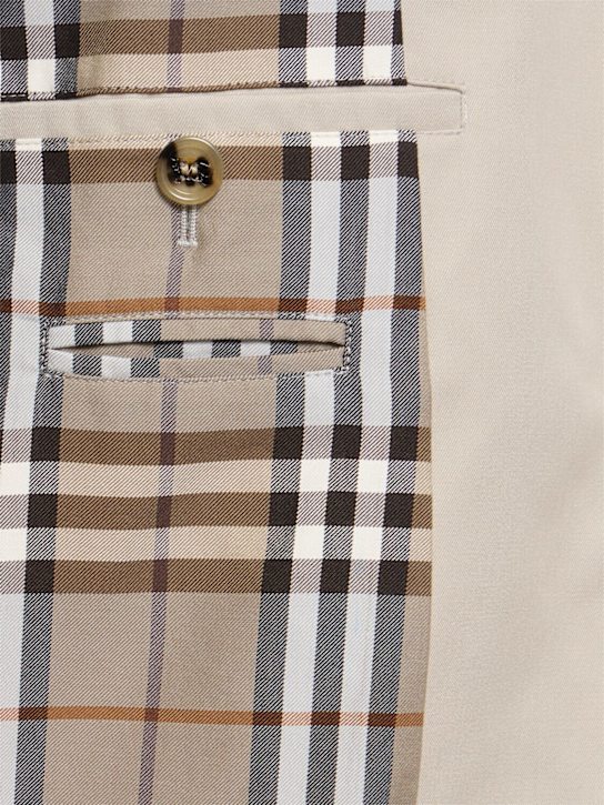 Burberry: Trench in misto cotone - Heron - men_5 | Luisa Via Roma