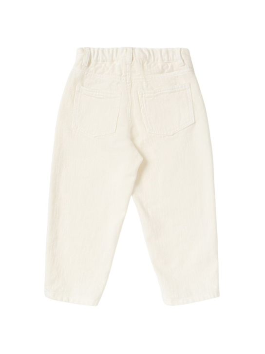 Il Gufo: Cotton gabardine pants - Off White - kids-boys_2 | Luisa Via Roma