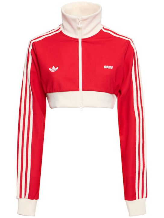 adidas Originals: AVAVAV Cropped クロップドトラックトップ - women_0 | Luisa Via Roma