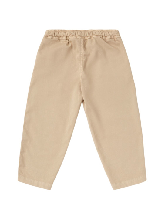 Il Gufo: Cotton gabardine pants - Beige - kids-boys_2 | Luisa Via Roma