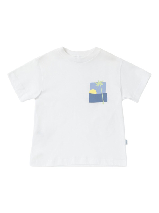 Il Gufo: Cotton jersey t-shirt - White/Green - kids-boys_0 | Luisa Via Roma