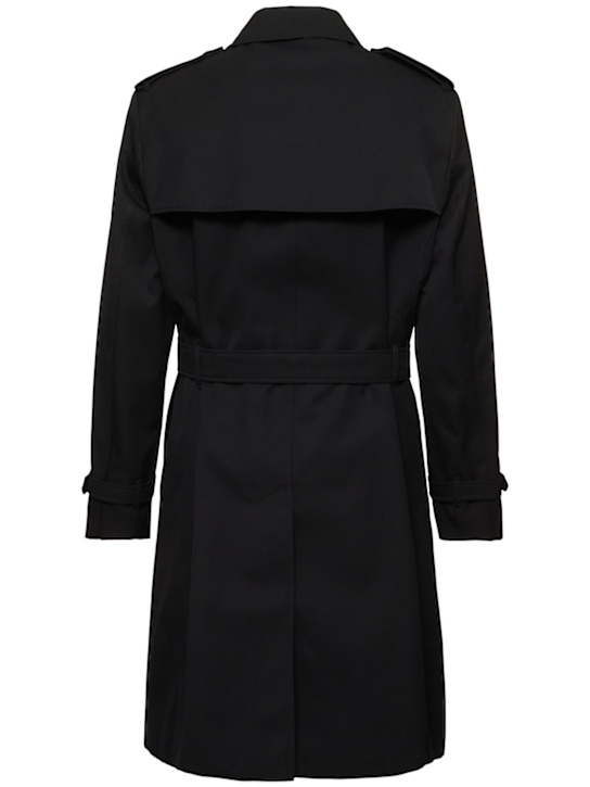 Burberry: Trench Narrow doppiopetto - Nero - men_4 | Luisa Via Roma