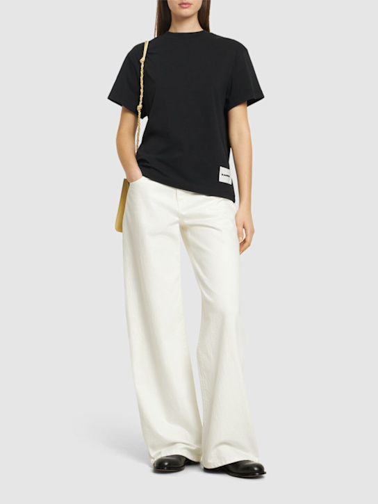 Jil Sander: Set of 3 jersey logo t-shirt - women_1 | Luisa Via Roma