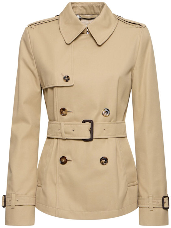 Burberry: Trench in tela - women_0 | Luisa Via Roma