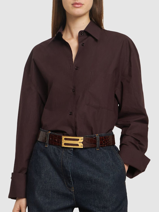 Victoria Beckham: Jumbo Frame クロコエンボスベルト - women_1 | Luisa Via Roma