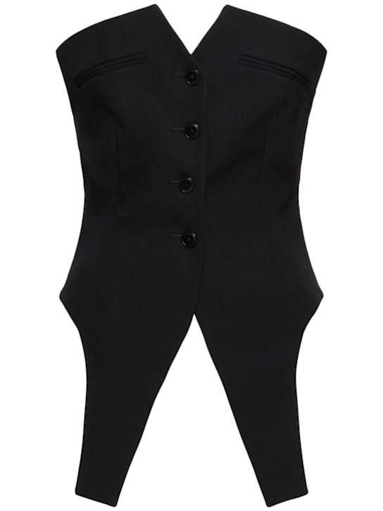 Alexander Wang: Deconstructed strapless vest top - women_0 | Luisa Via Roma