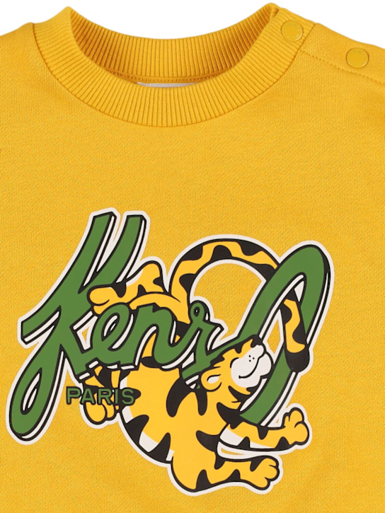 Kenzo Kids: コットンブレンドスウェットシャツ - kids-girls_1 | Luisa Via Roma