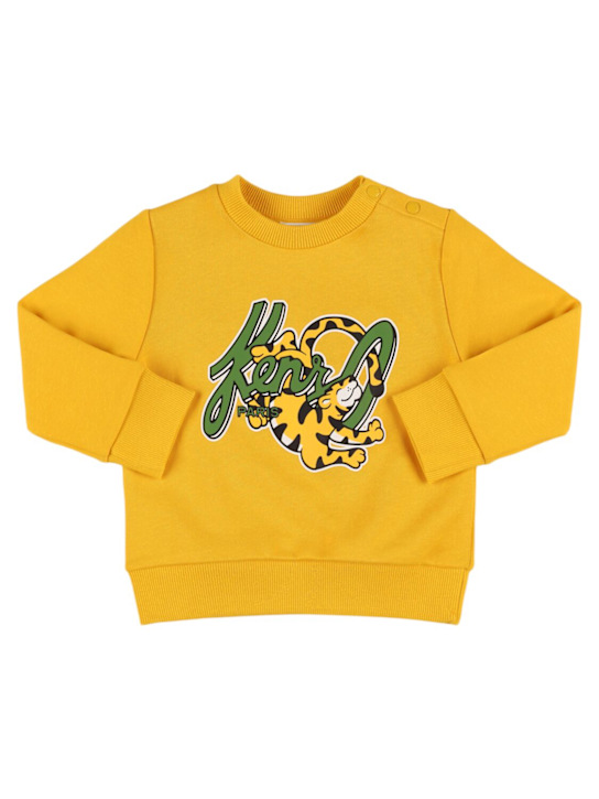 Kenzo Kids: コットンブレンドスウェットシャツ - kids-girls_0 | Luisa Via Roma