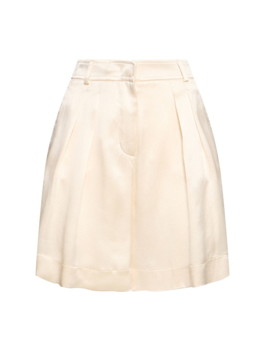 Alberta Ferretti: Satin shorts - women_0 | Luisa Via Roma