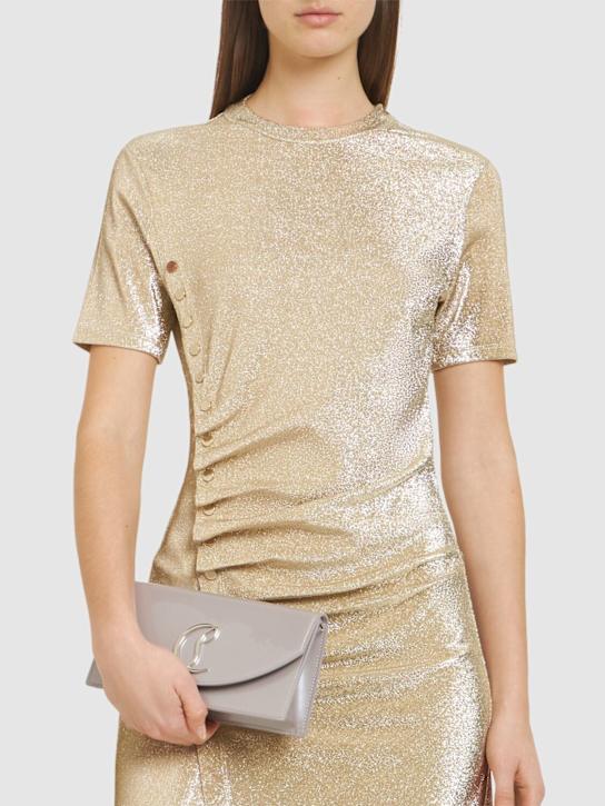 Christian Louboutin: Loubi54 patent leather clutch - women_1 | Luisa Via Roma