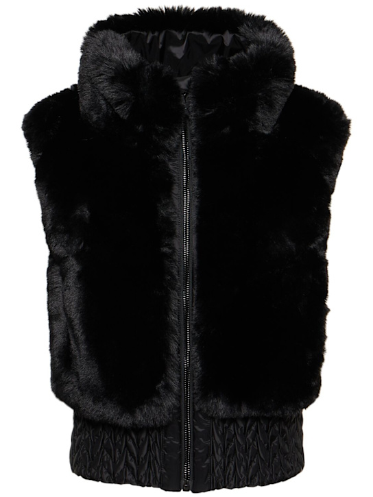 Goldbergh: Lina faux fur ski bodywarmer vest - women_0 | Luisa Via Roma