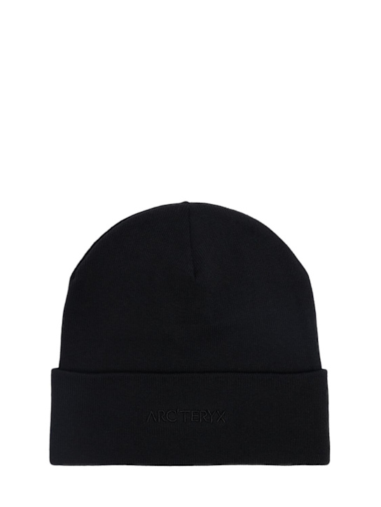Arc'teryx: Logo embroidered knit beanie - men_0 | Luisa Via Roma