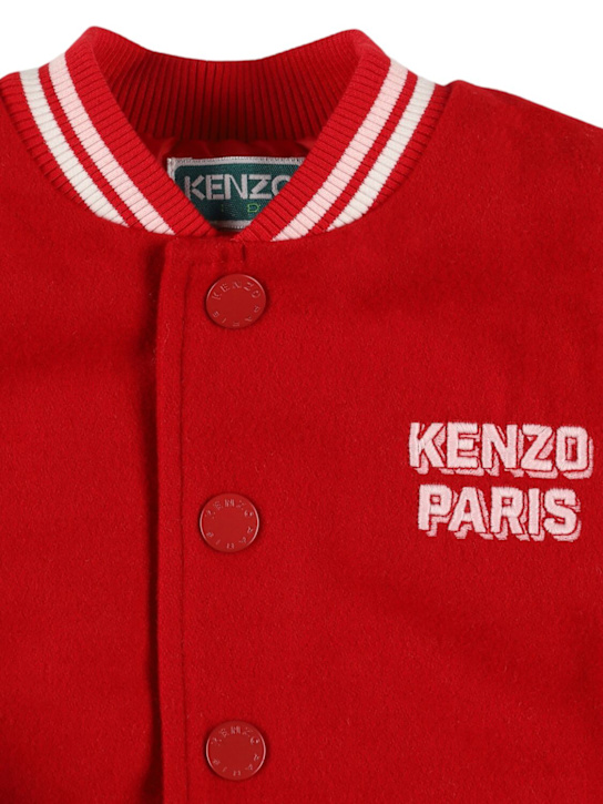 Kenzo Kids: ウールブレンドボンバージャケット - kids-boys_1 | Luisa Via Roma
