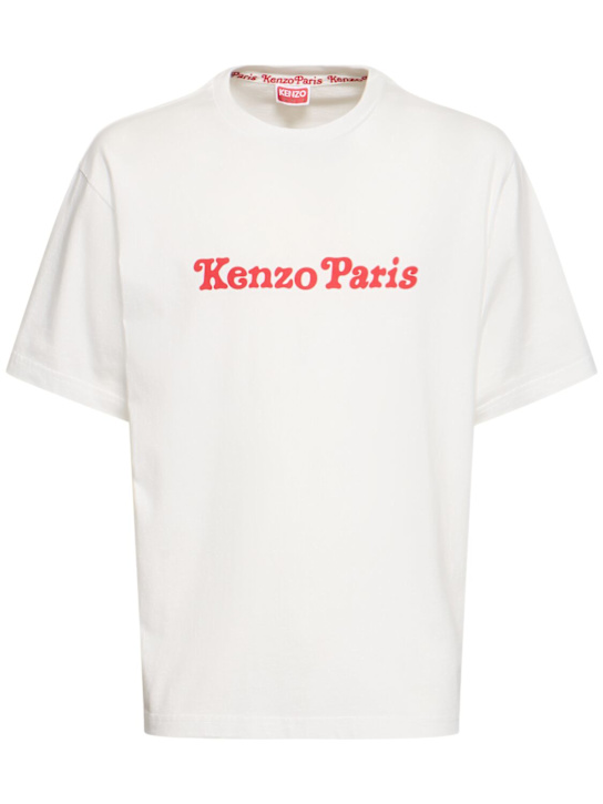 Kenzo Paris: Verdy OS printed cotton t-shirt - men_0 | Luisa Via Roma