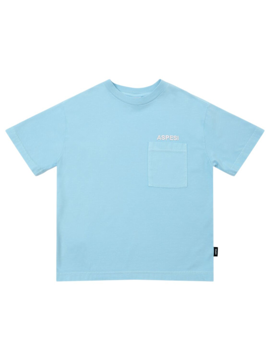 ASPESI: Logo cotton jersey t-shirt - kids-boys_0 | Luisa Via Roma